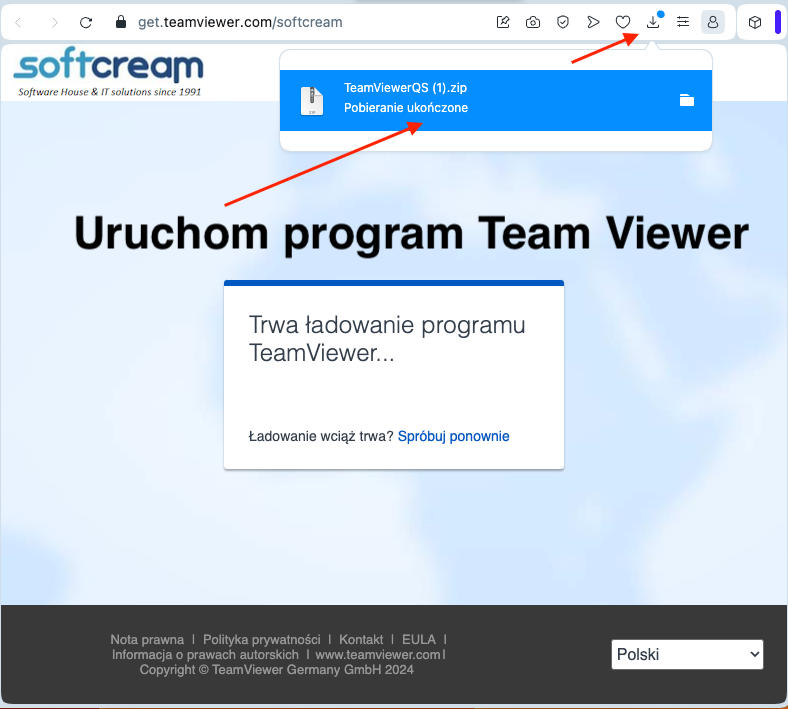 Uruchom Teamviewer